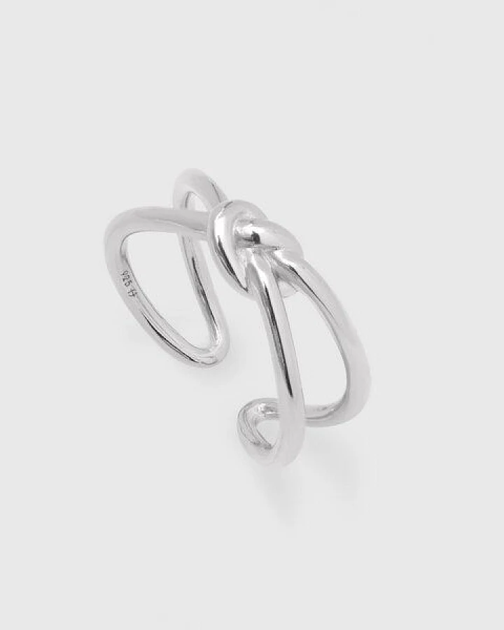 fejn jewelry Ring 'double knot' im Knoten Design