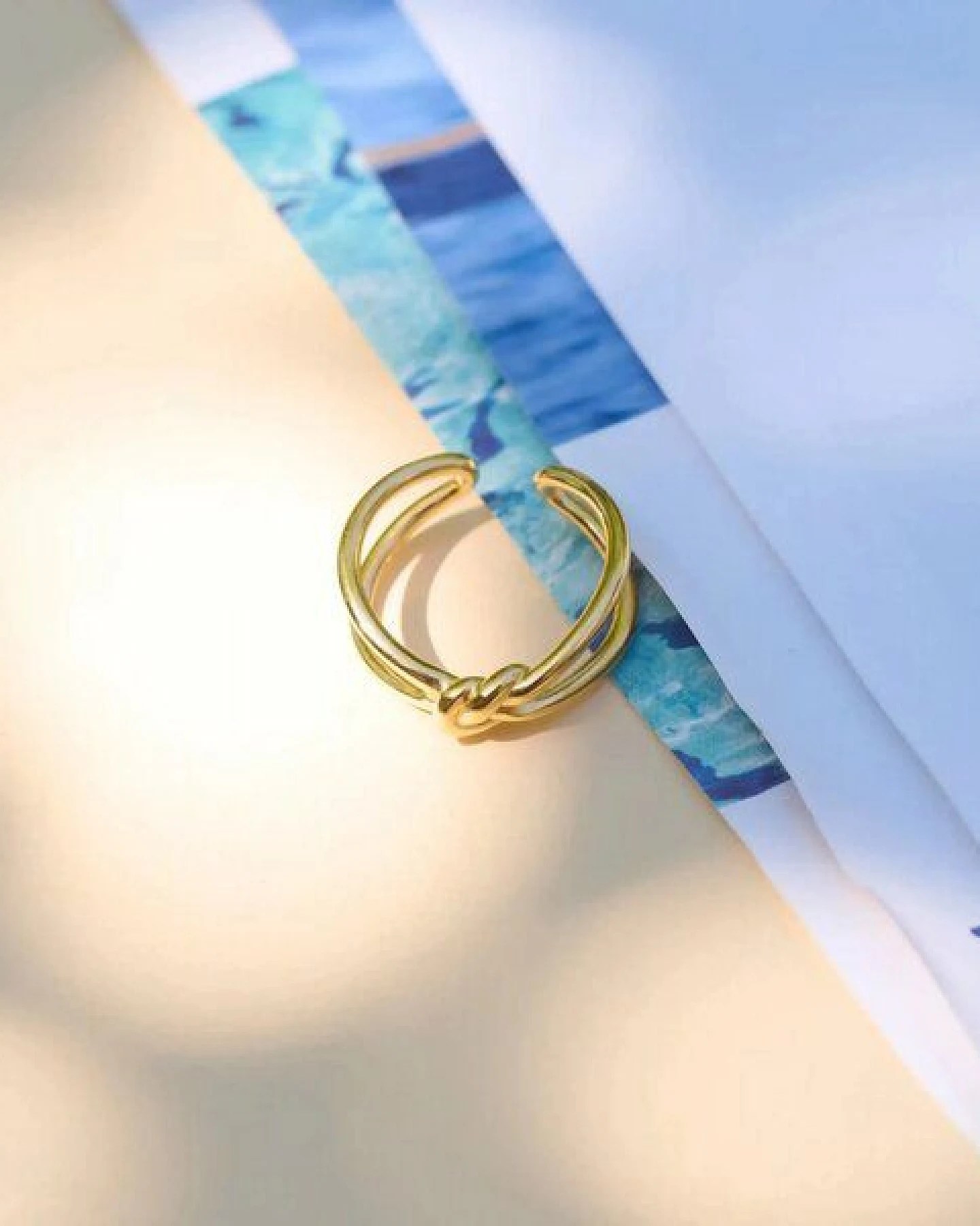 fejn jewelry Ring 'double knot' im Knoten Design – Ansicht 2