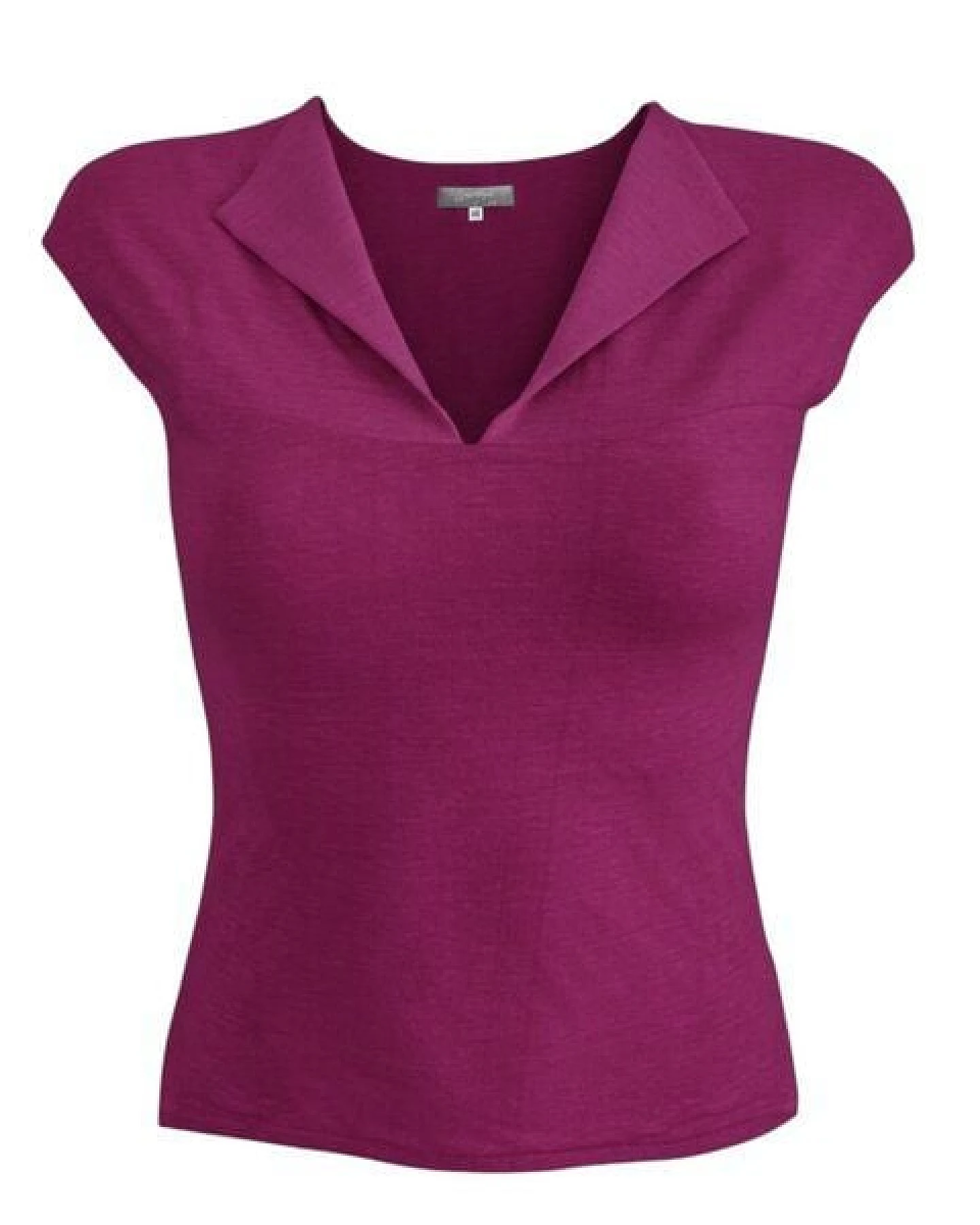 körber mode Damen Shirt aus weichem Lyocell, Farbauswahl dunkelfuchsia oder dunkelblau – Ansicht 2