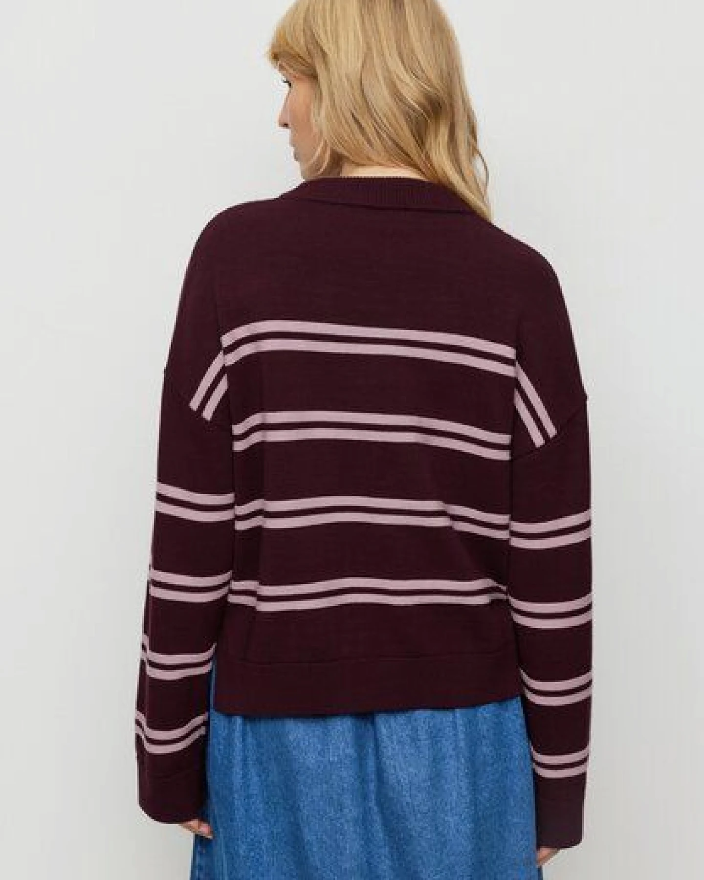 Damen Strickpullover aus Bio-Baumwolle - GINGKO STRIPES - recolution – Ansicht 4