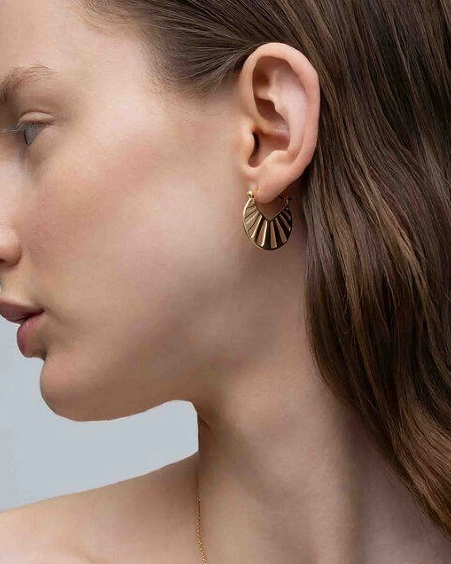 fejn jewelry Creole 'sun hoop" in Sonnenform – Ansicht 3