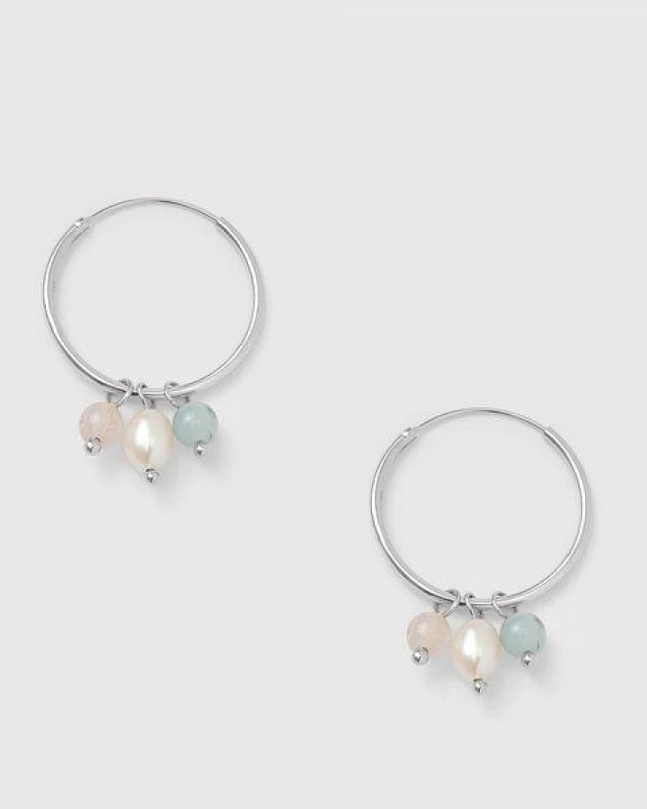 Silber / Aquamarine - Rosenqua