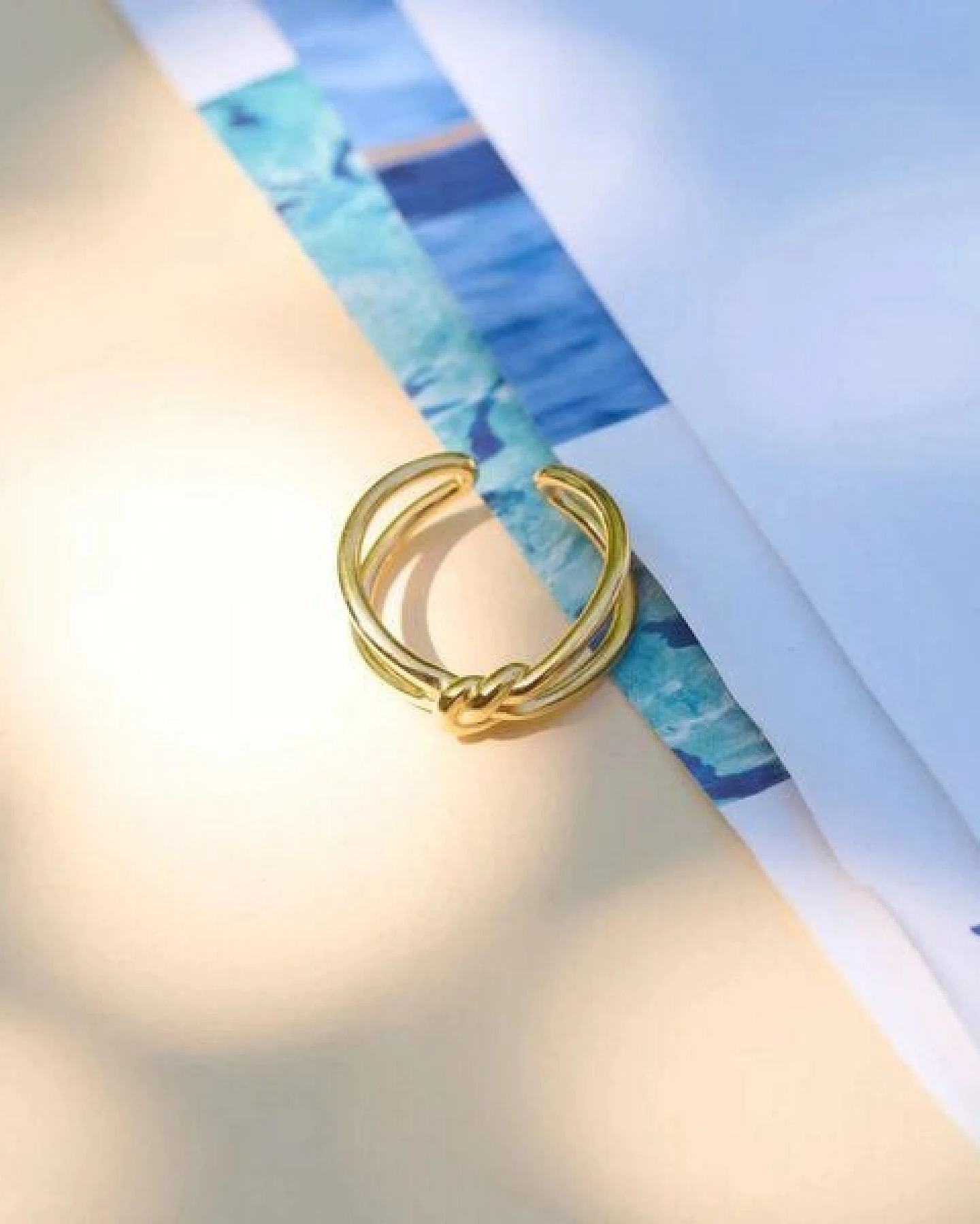 fejn jewelry Ring 'double knot' im Knoten Design – Ansicht 2