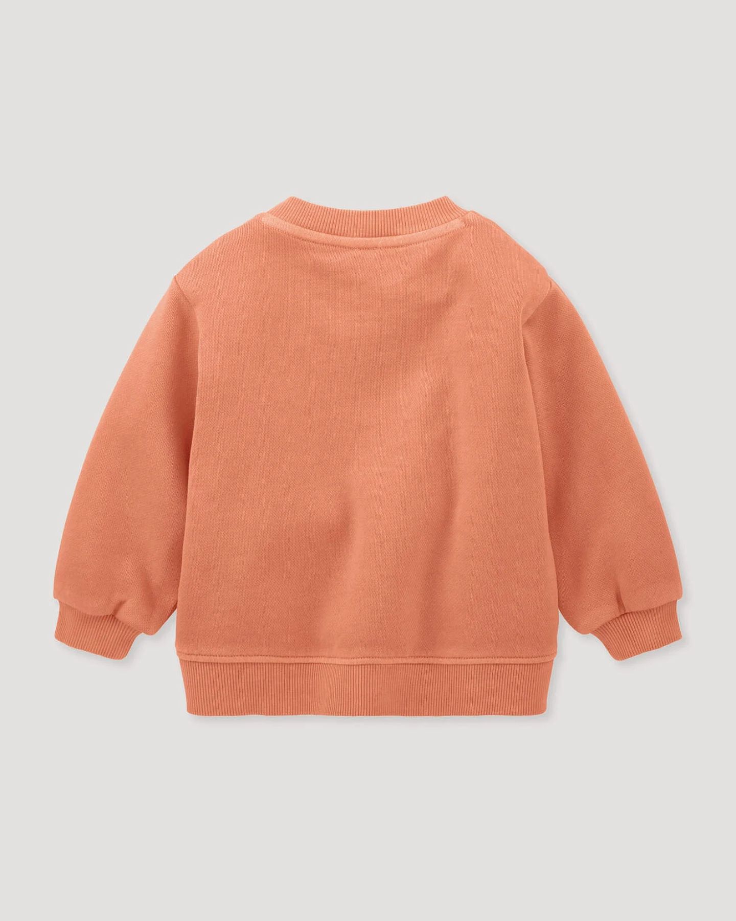 hessnatur Baby Sweatshirt aus Bio-Baumwolle mit recycelter Baumwolle - orange - Größe 62/68 – Ansicht 2
