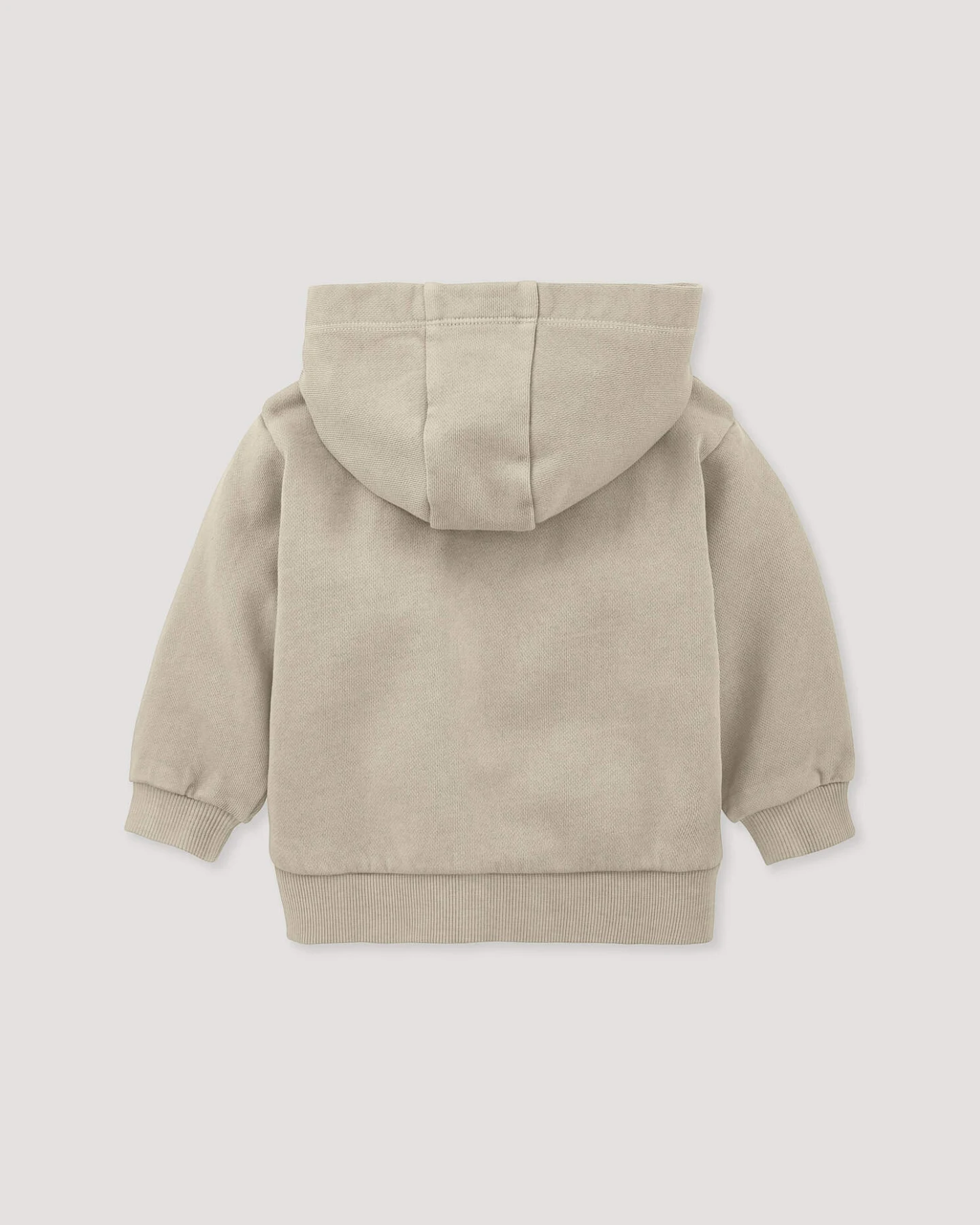 hessnatur Baby Sweatjacke BETTER RECYCLING aus Bio-Baumwolle - beige - Größe 98/104 – Ansicht 2