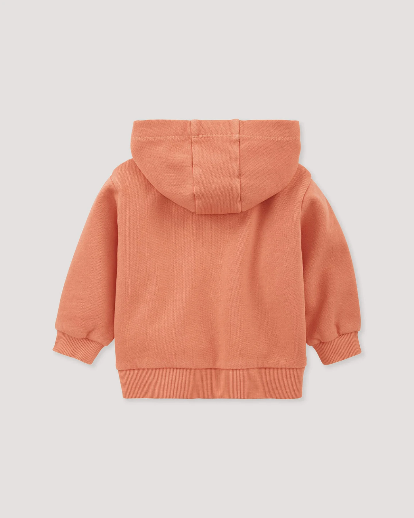 hessnatur Baby Sweatjacke BETTER RECYCLING aus Bio-Baumwolle - orange - Größe 86/92 – Ansicht 2