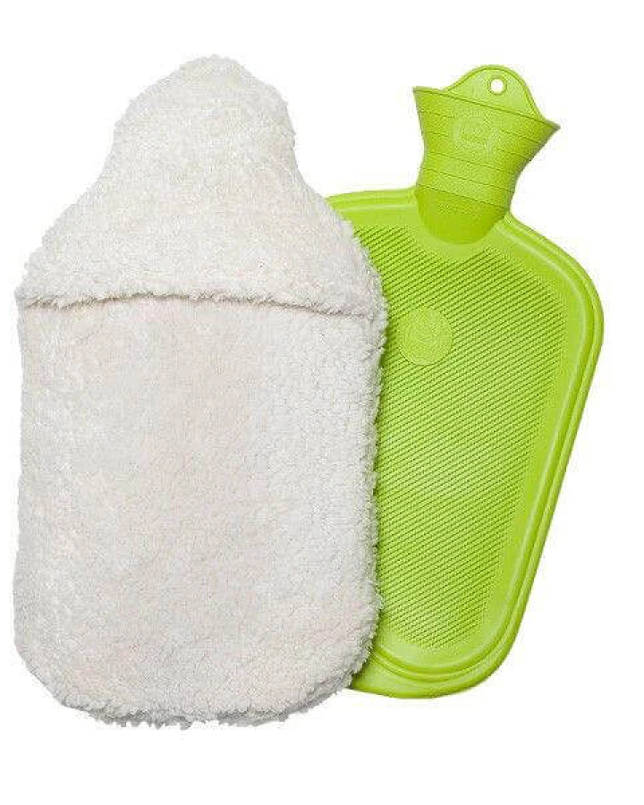 Wärmflasche mit Plüschbezug