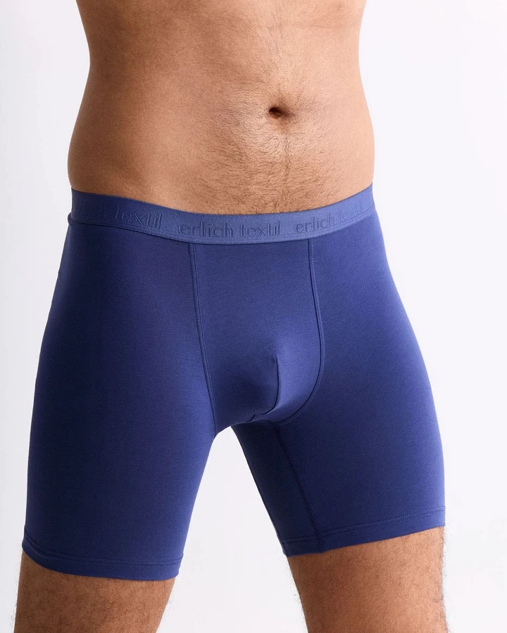erlich textil Casual Cotton Lange Pants im 3er Pack für Männer aus Baumwolle in nachtblau