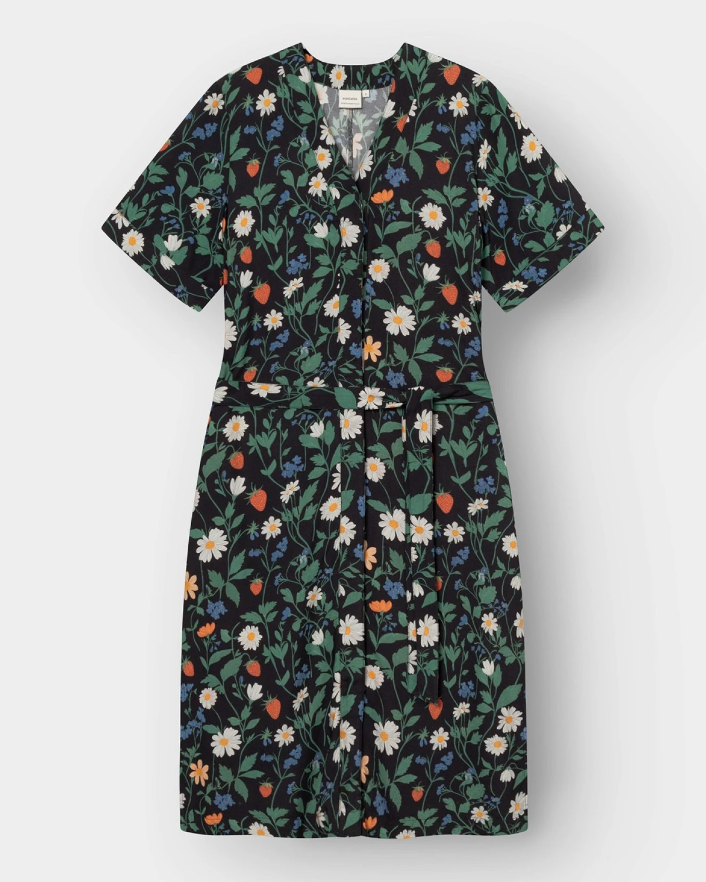 Kleid Kallvik Strawberry Field Schwarz – Ansicht 4