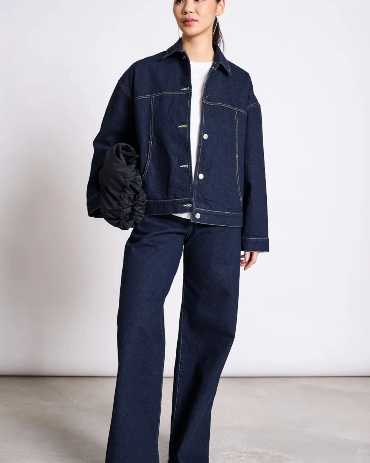 Jacke Vilme Denim Blau – Ansicht 3