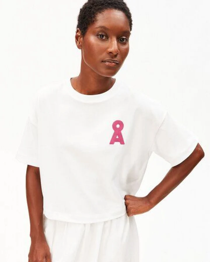 Produktseite: ARMEDANGELS ALBERTARAA Damen T-Shirt aus recyceltem Baumwoll Mix