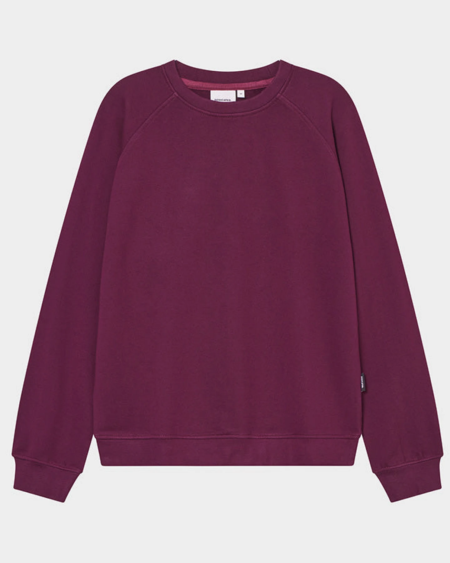 DEDICATED Damen vegan Sweatshirt Ystad Base Fig Rot – Ansicht 2