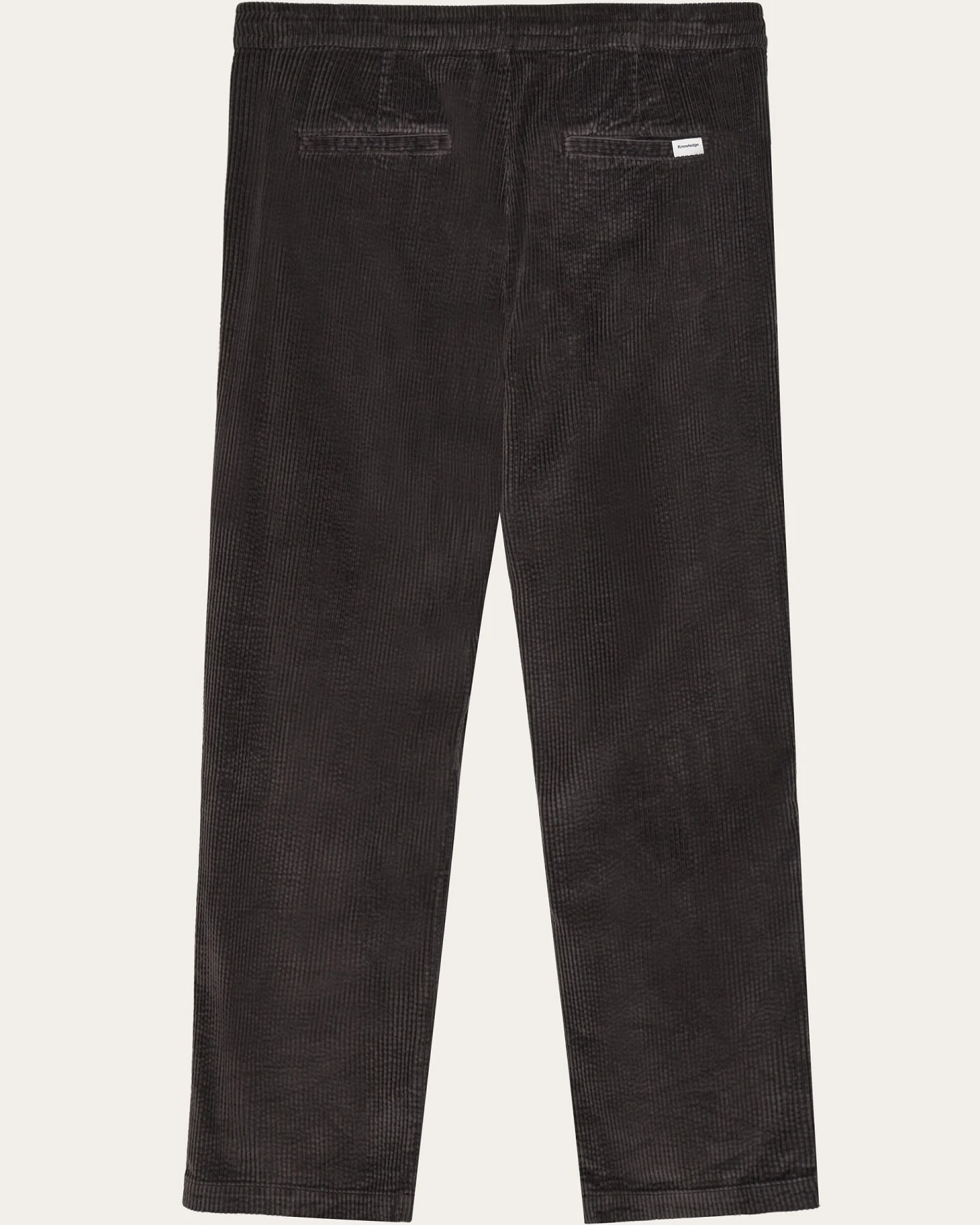 KnowledgeCotton Apparel Herren vegan Hose Corduroy Fig Comfort Chocolate Torte – Ansicht 2