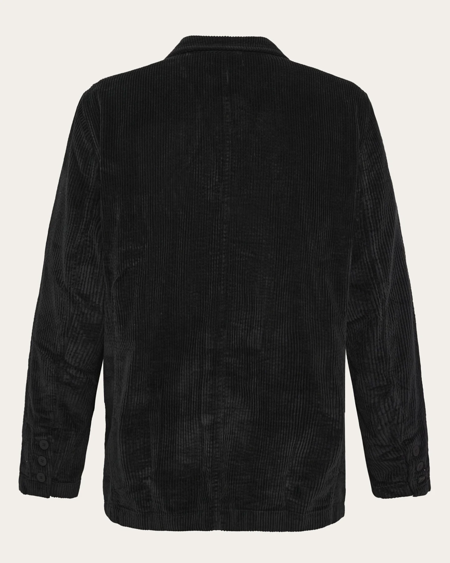 KnowledgeCotton Apparel Herren vegan Blazer Corduroy Black Jet – Ansicht 2
