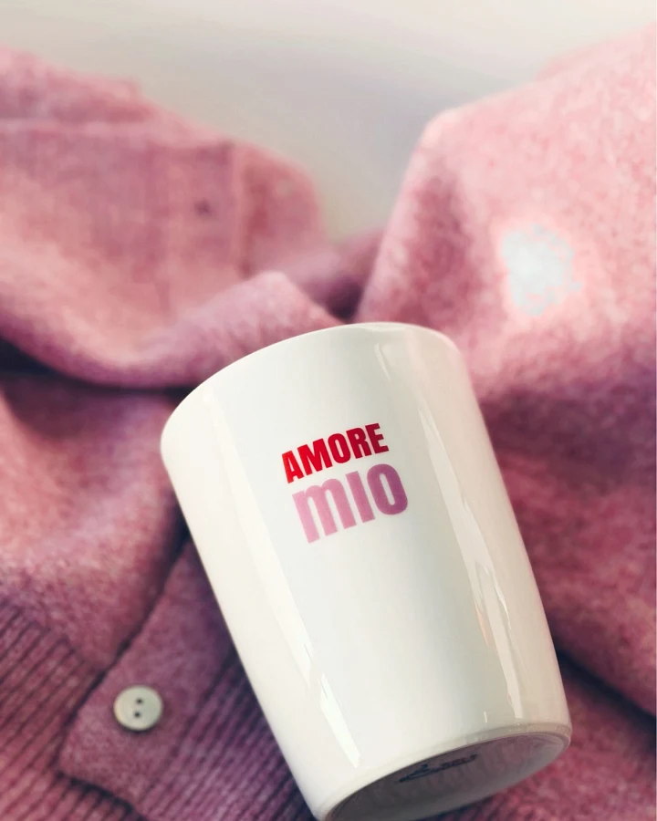 Becher Tasse Porzellan Heart - Amore Mio