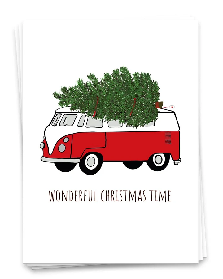 Postkarte A6 Wonderful Christmas Time - Weihnachtskarte