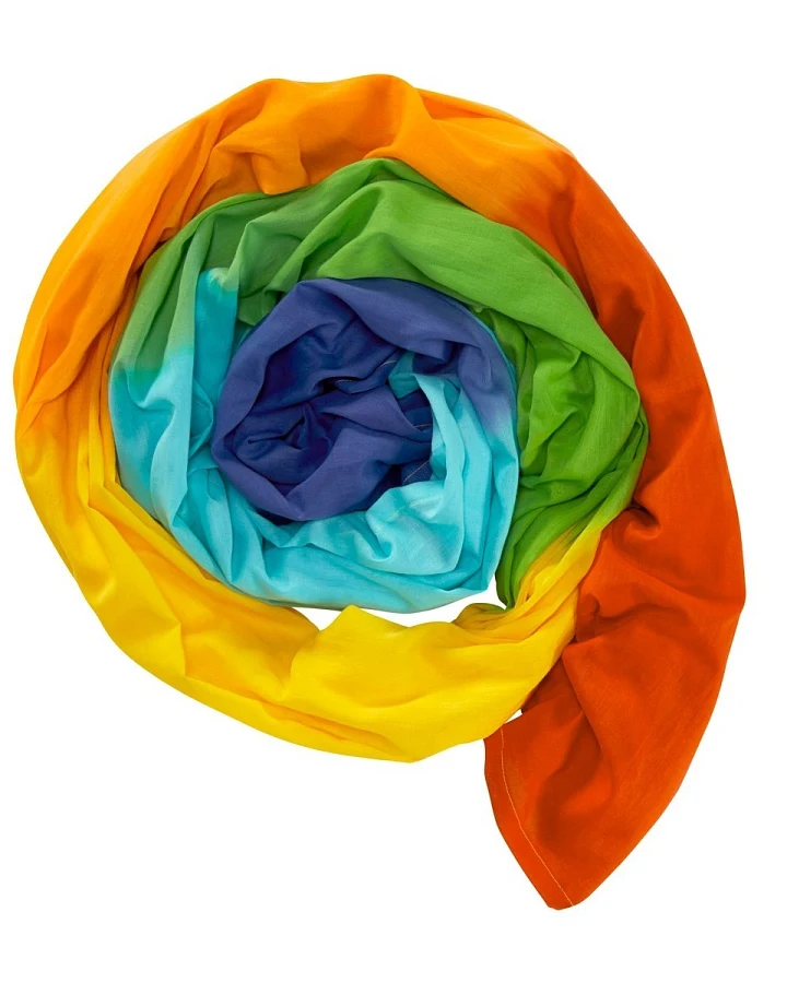 Spieltuch Bio-Baumwolle, 115 x 280 cm Regenbogen