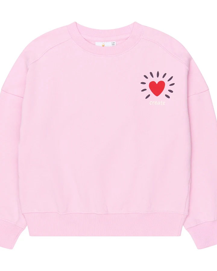The NEW - Sweatshirt "Herz" rosa