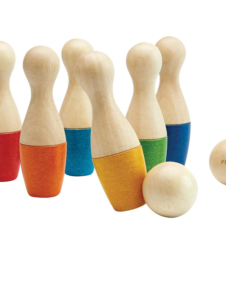 PlanToys - Bowlingspiel Holz 8 tlg.