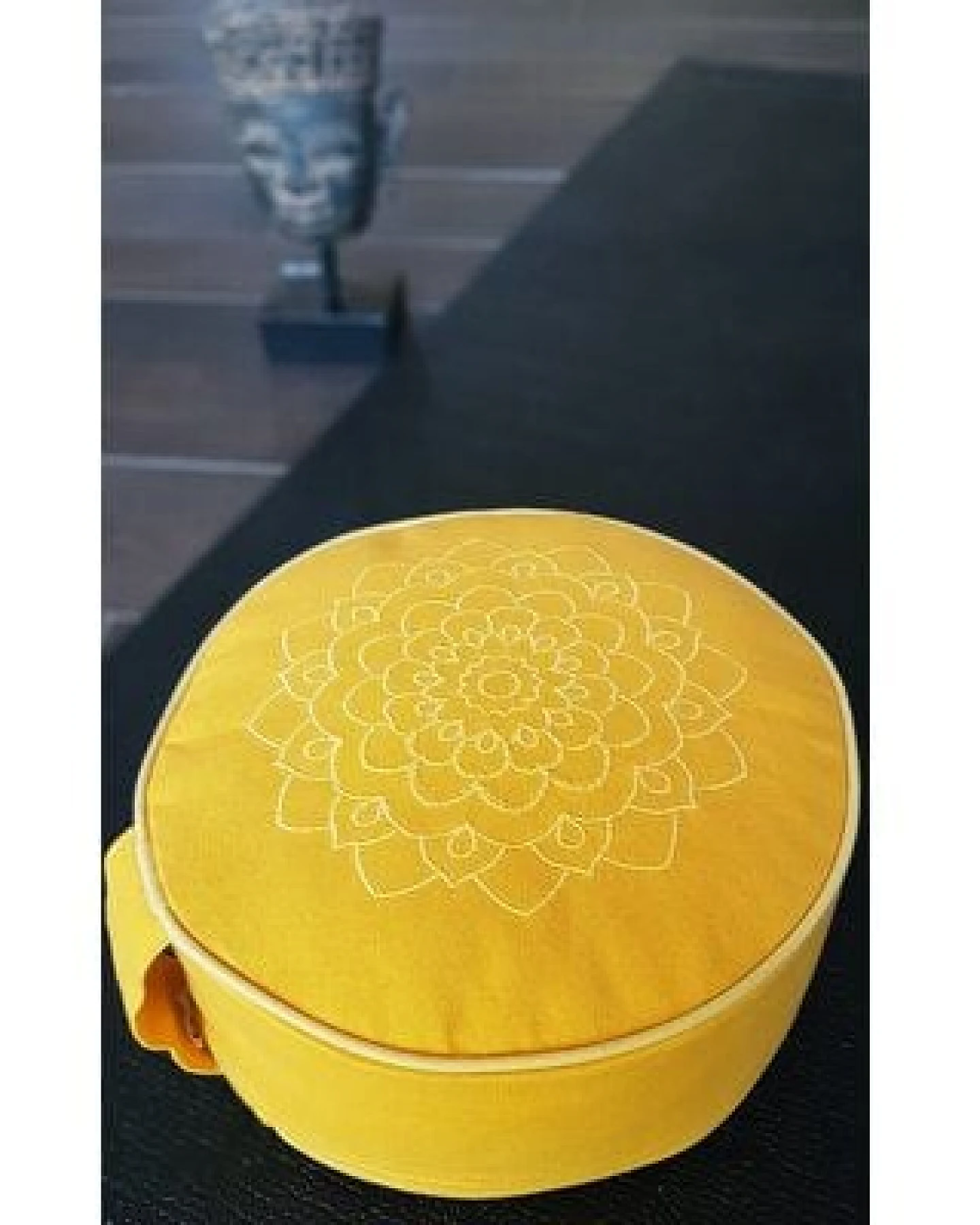 Frida Feeling Yoga/Mediationskissen aus Bio-Baumwolle (Höhe 10 cm, versch. Farben) – Ansicht 2