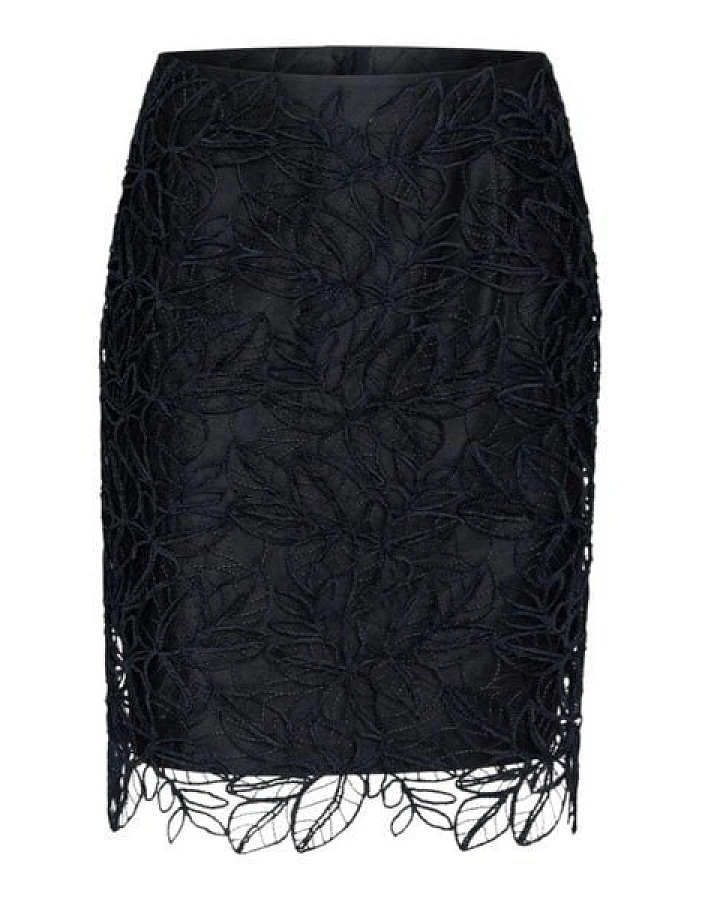 körber mode Rock florale Spitze modern zu jedem Anlass schwarz
