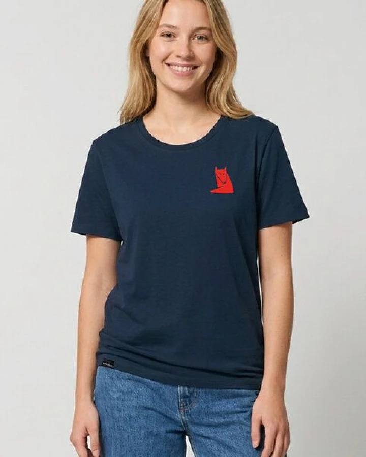 little kiwi Damen T-Shirt, "Fuchs", Navy, Dark Heather Indigo