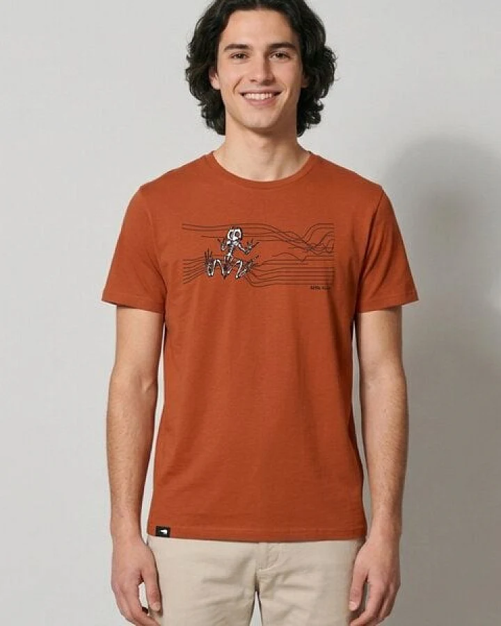 little kiwi Herren T-Shirt, "Frosch", Sudan Brown