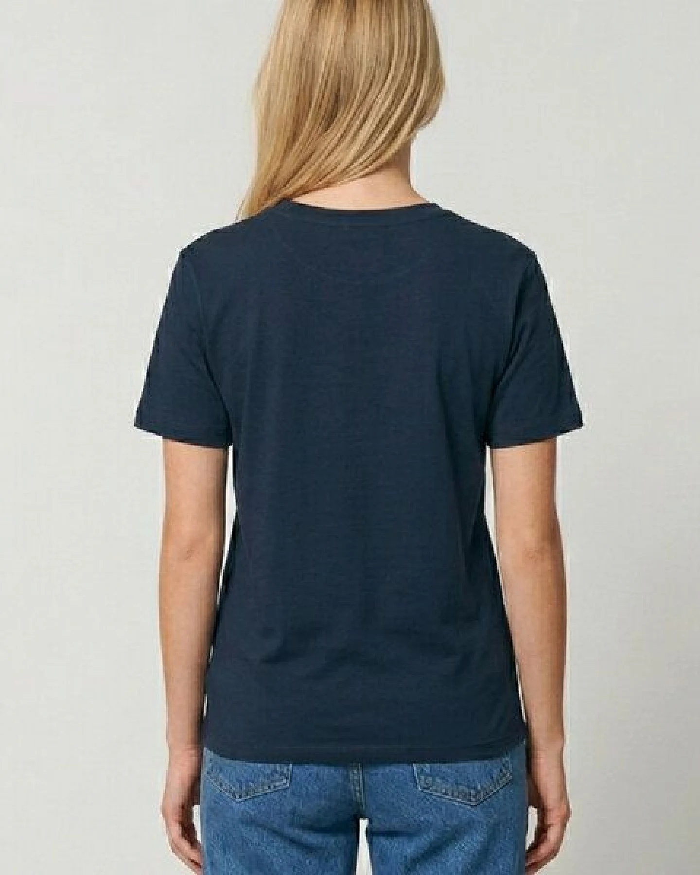 little kiwi Damen T-Shirt, "Fuchs", Navy, Dark Heather Indigo – Ansicht 3