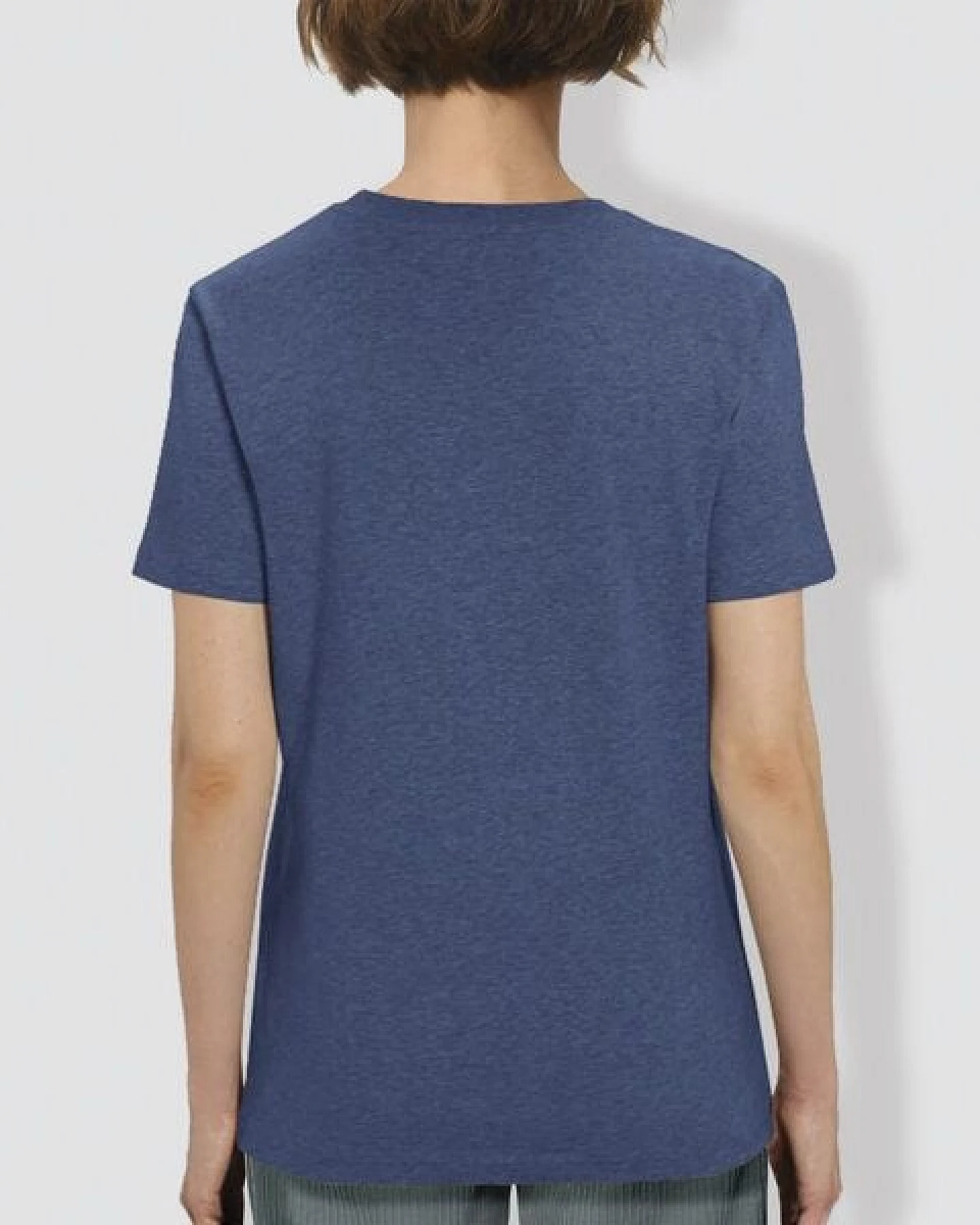 little kiwi Damen T-Shirt, "Fuchs", Navy, Dark Heather Indigo – Ansicht 3