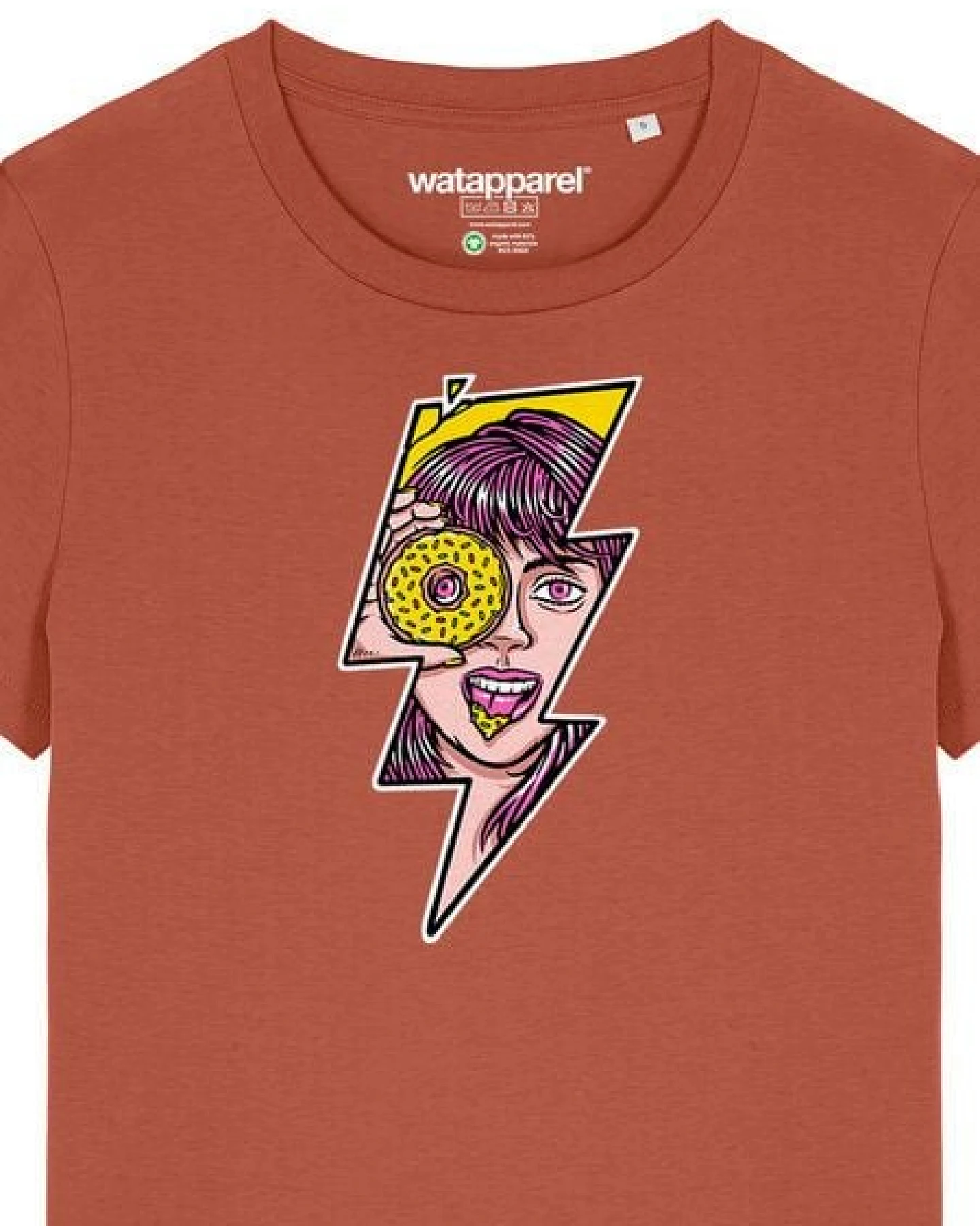watapparel T-Shirt Frauen Donut – Ansicht 3