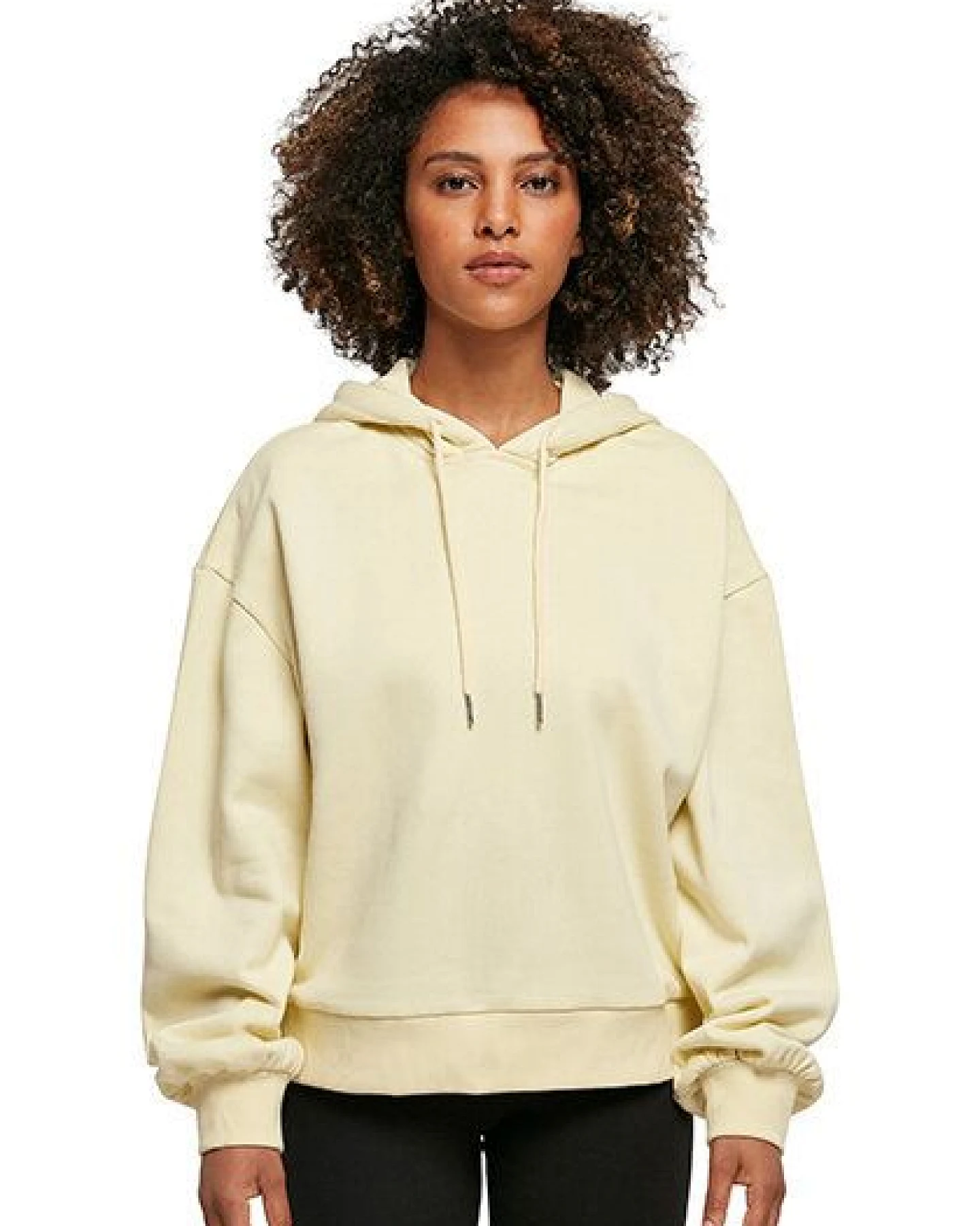Build Your Brand Ladies´ Organic Oversized Hoody flauschige Kapuze bis 5XL – Ansicht 2