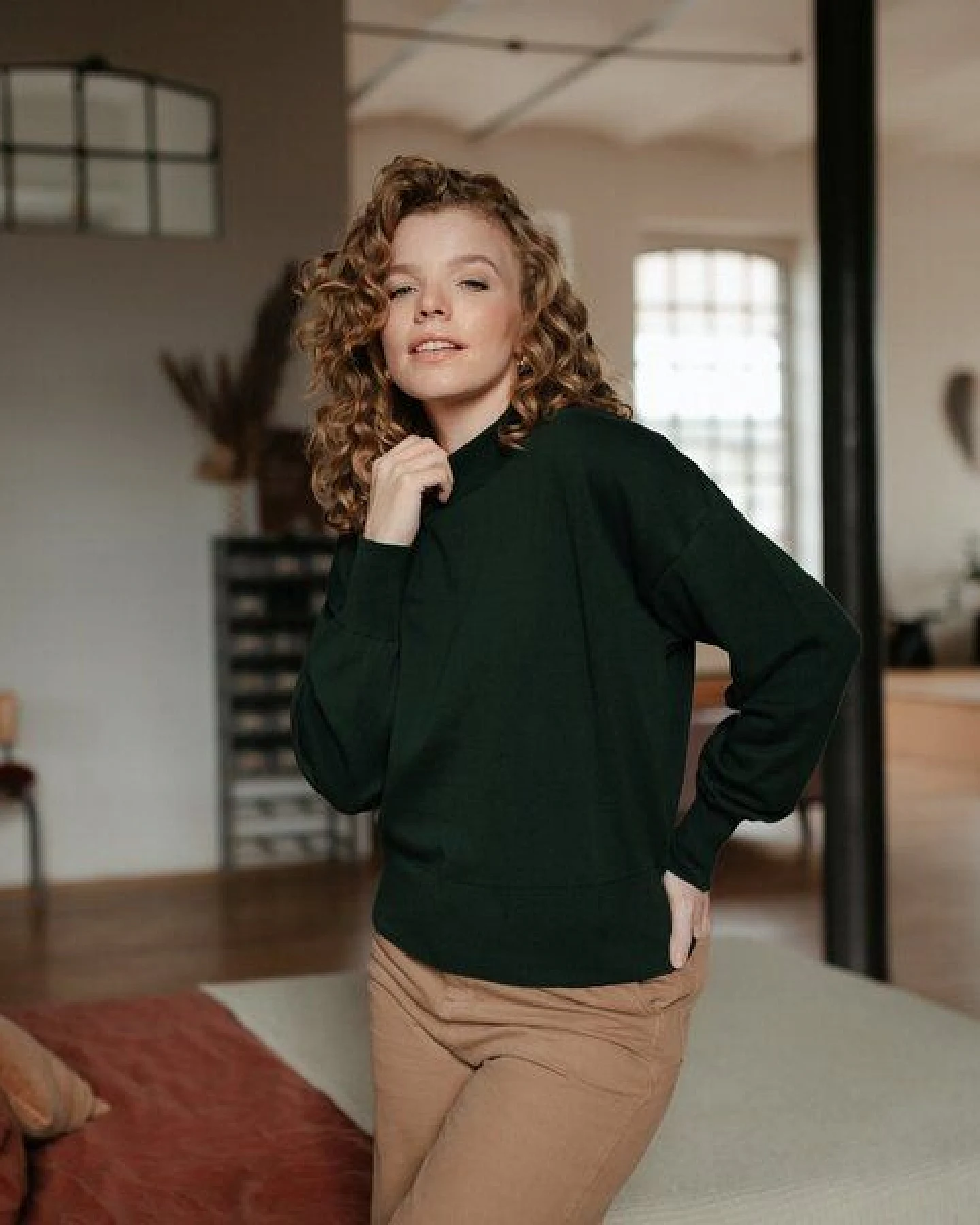 NORDLICHT Feinstrick Pullover aus 100% Bio-Baumwolle TARJA – Ansicht 3