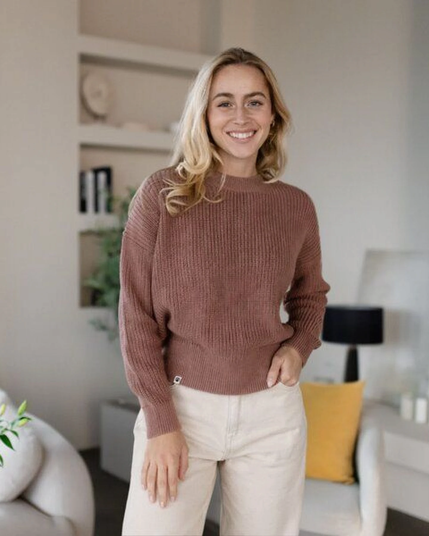 NORDLICHT Grobstrick Pullover aus 100% Baumwolle MARA – Ansicht 3