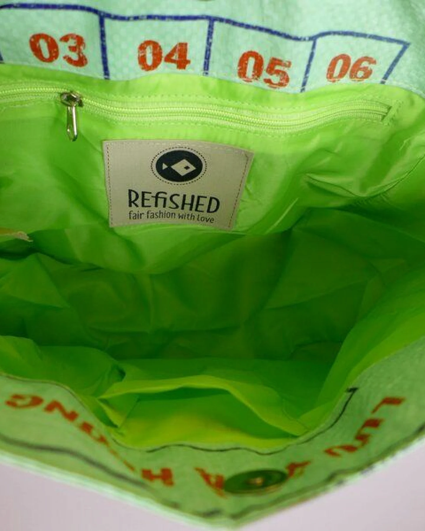 REFISHED fair fashion Tasche 'URBAN BAG' - upcycelte Fischfuttersäcke – Ansicht 2