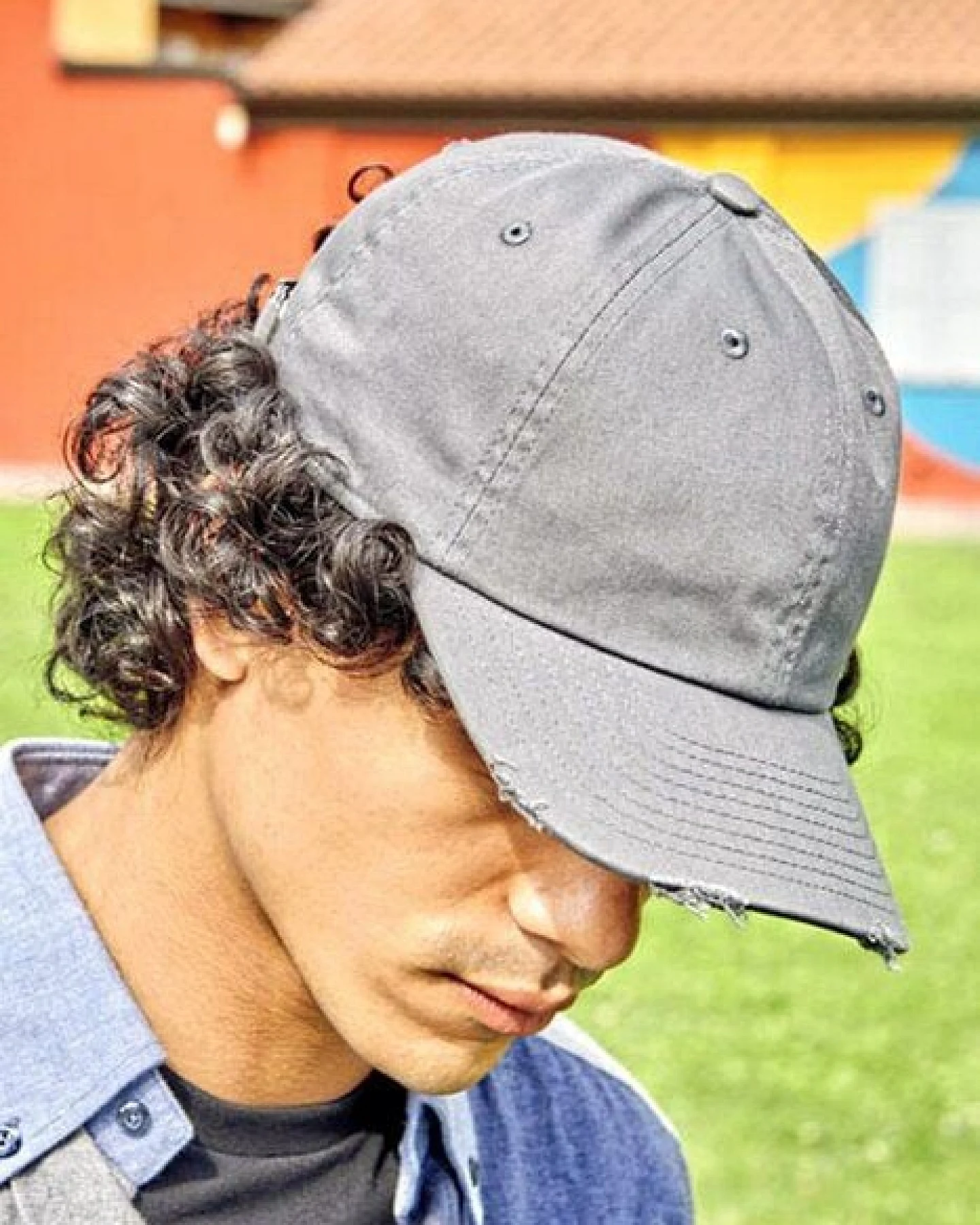 Atlantis Headwear Atlantis Unisex Cap Basecap Cappy Kappe Destoyed Effekt mit unstrukturierter Krone erhätlich in 7 Farben Dad Hat Destroyed-S – Ansicht 2