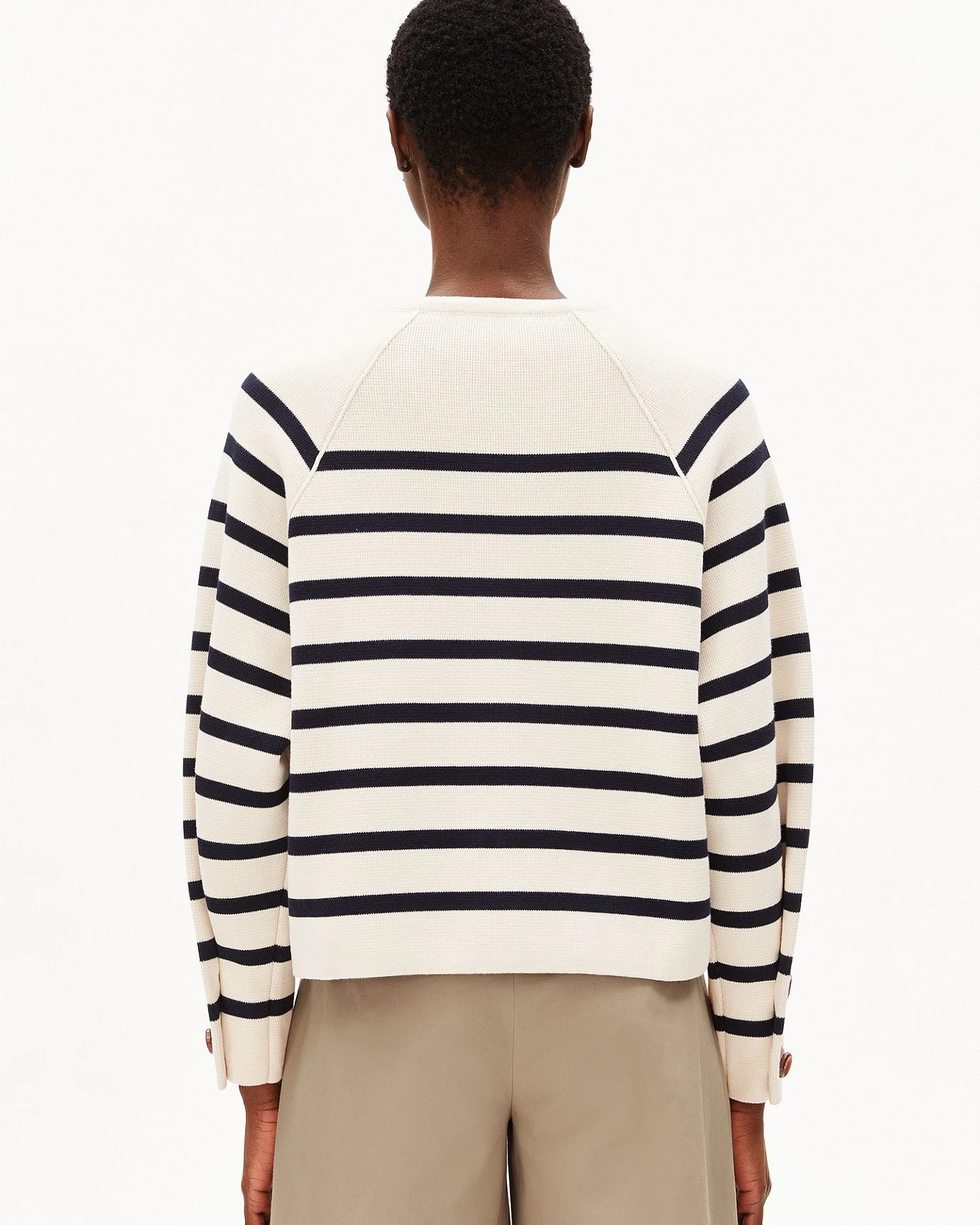 ARMEDANGELS Cardigan PLACED STRIPE – Ansicht 3