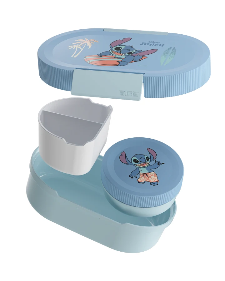Bundle LUMO Kids Disney Lunchbox Plus Stitch Surfing 0.8 L