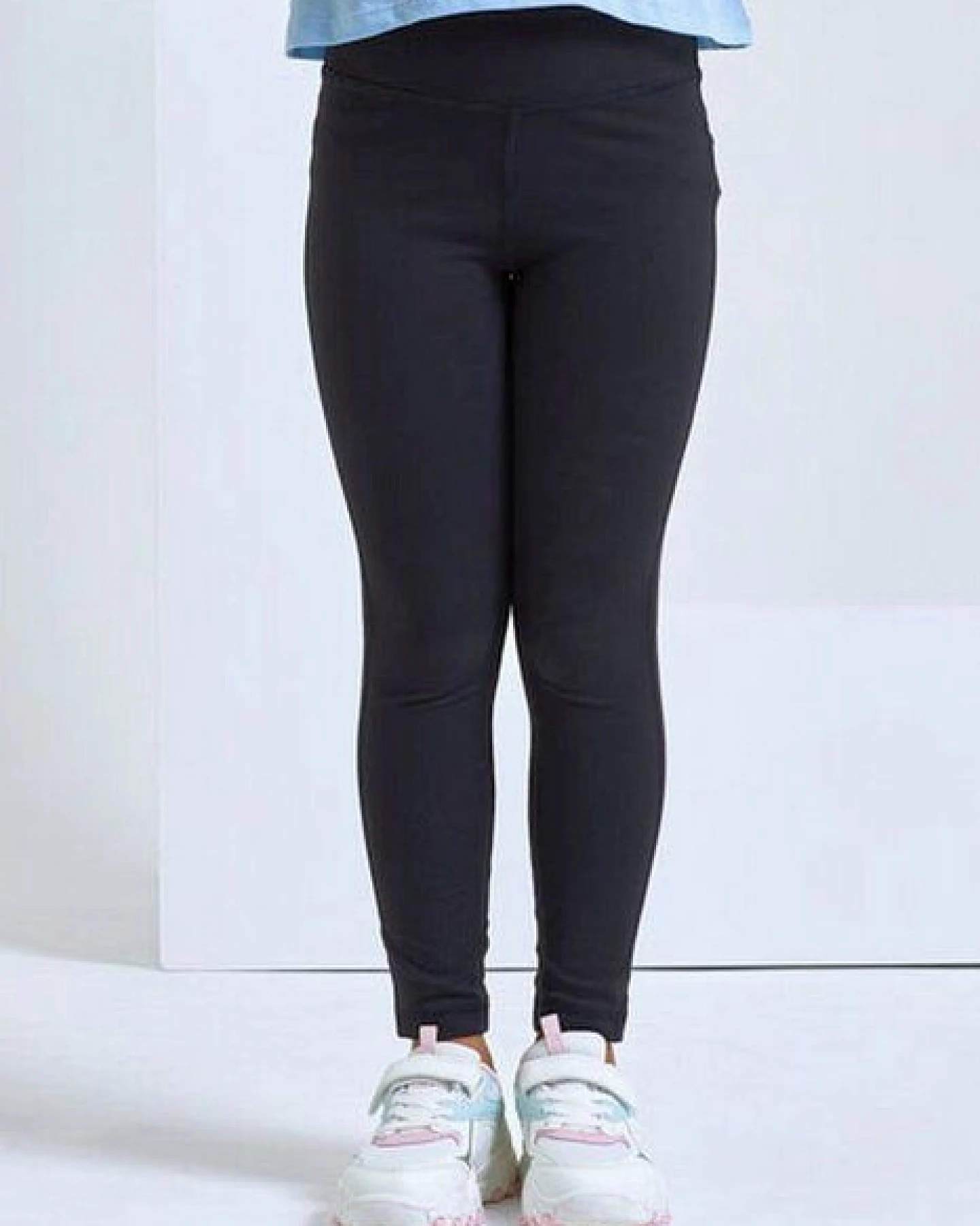 TriDri® Kinder Stretch Leggings Leggins Sporthose aus recyceltem Polyester ¾ Länge versteckte Einstecktasche – Ansicht 2