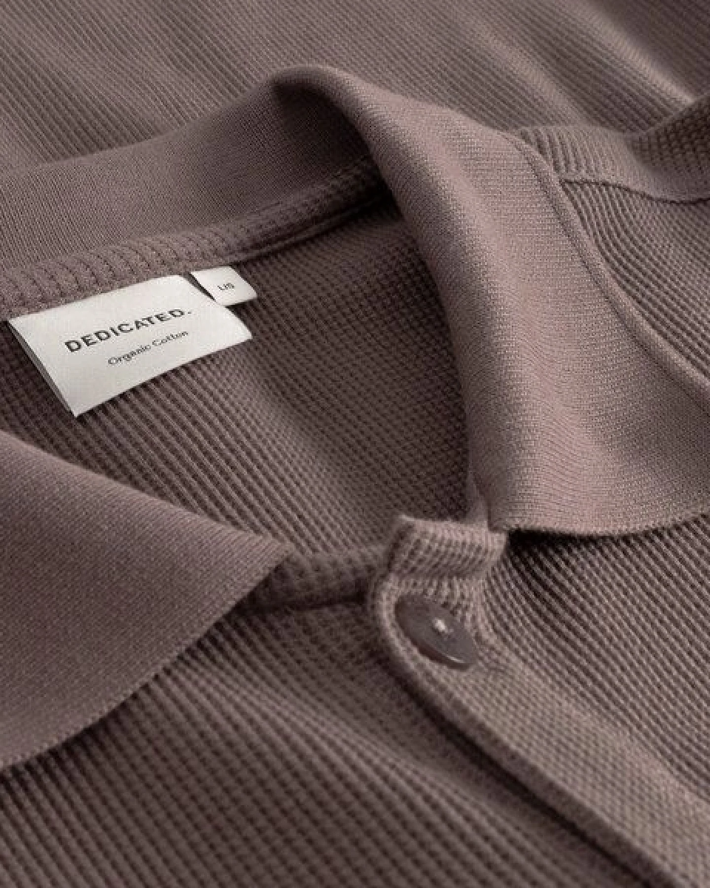 DEDICATED Herren Shirt aus Bio-Baumwolle - Falkvik Waffle – Ansicht 4