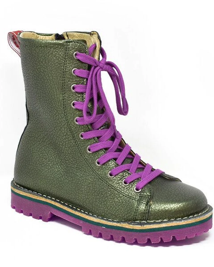 Grünbein Shoes Schnürboots Finn lose Einlage grün