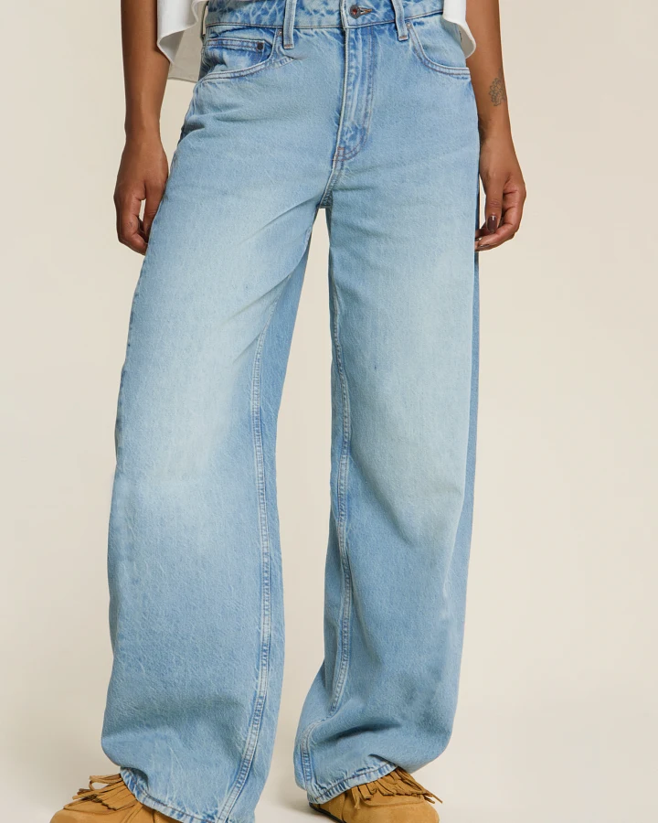 Kuyichi Damen vegan Jeans Lucy Locker Geschnitten Revintaged Blue