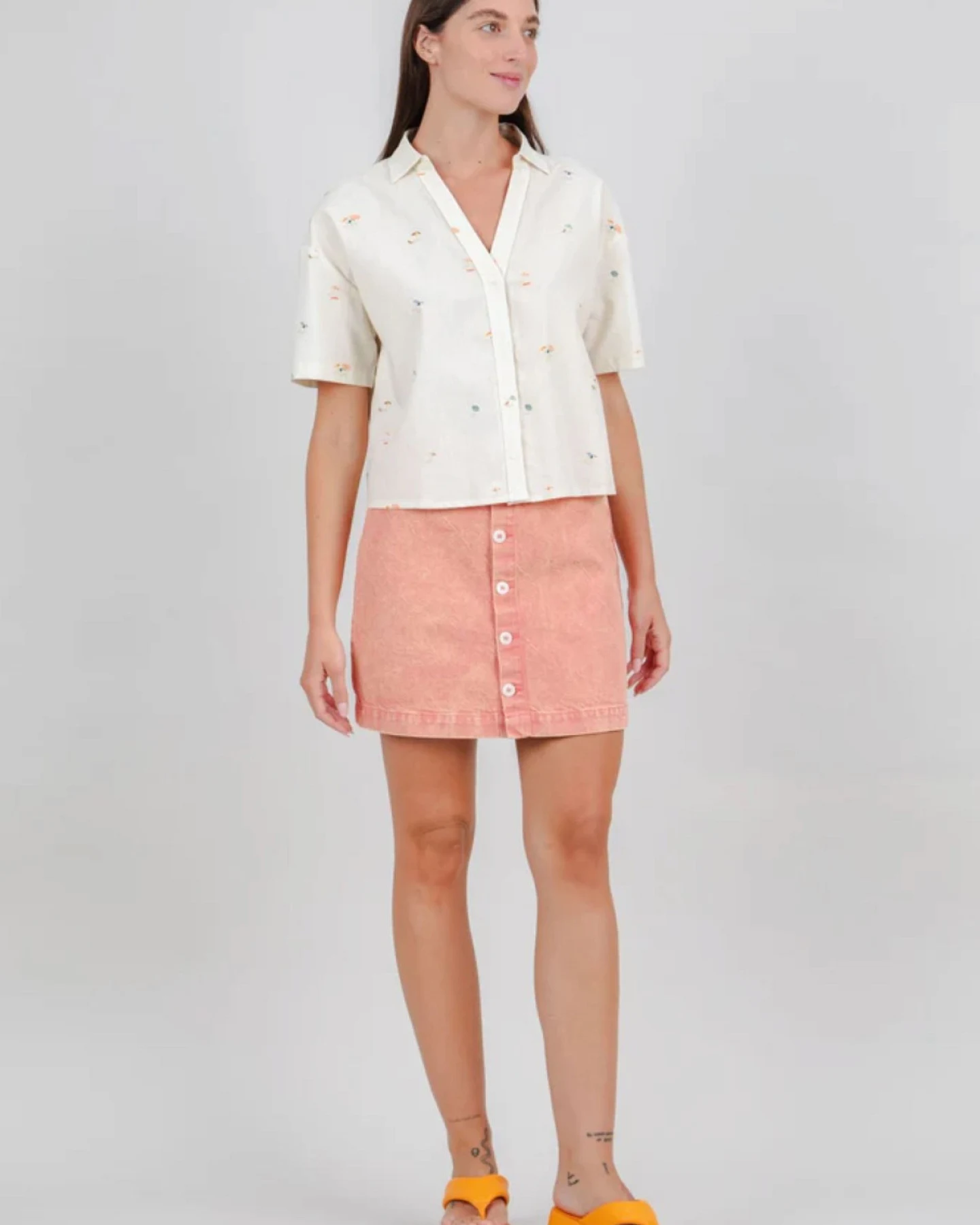 Bluse Beach Please Cropped Off White – Ansicht 6