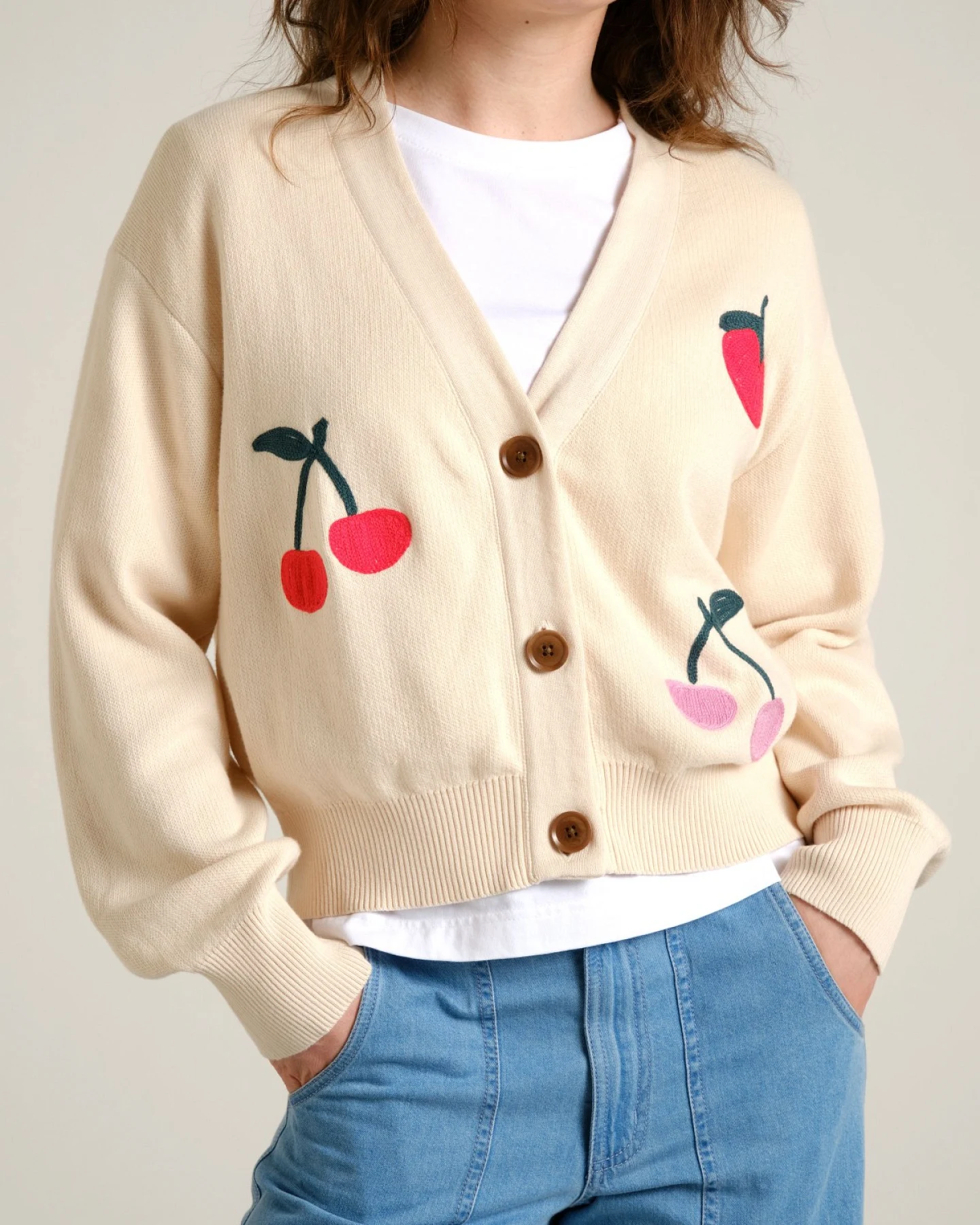 Cardigan Kanan Berries Off White – Ansicht 3