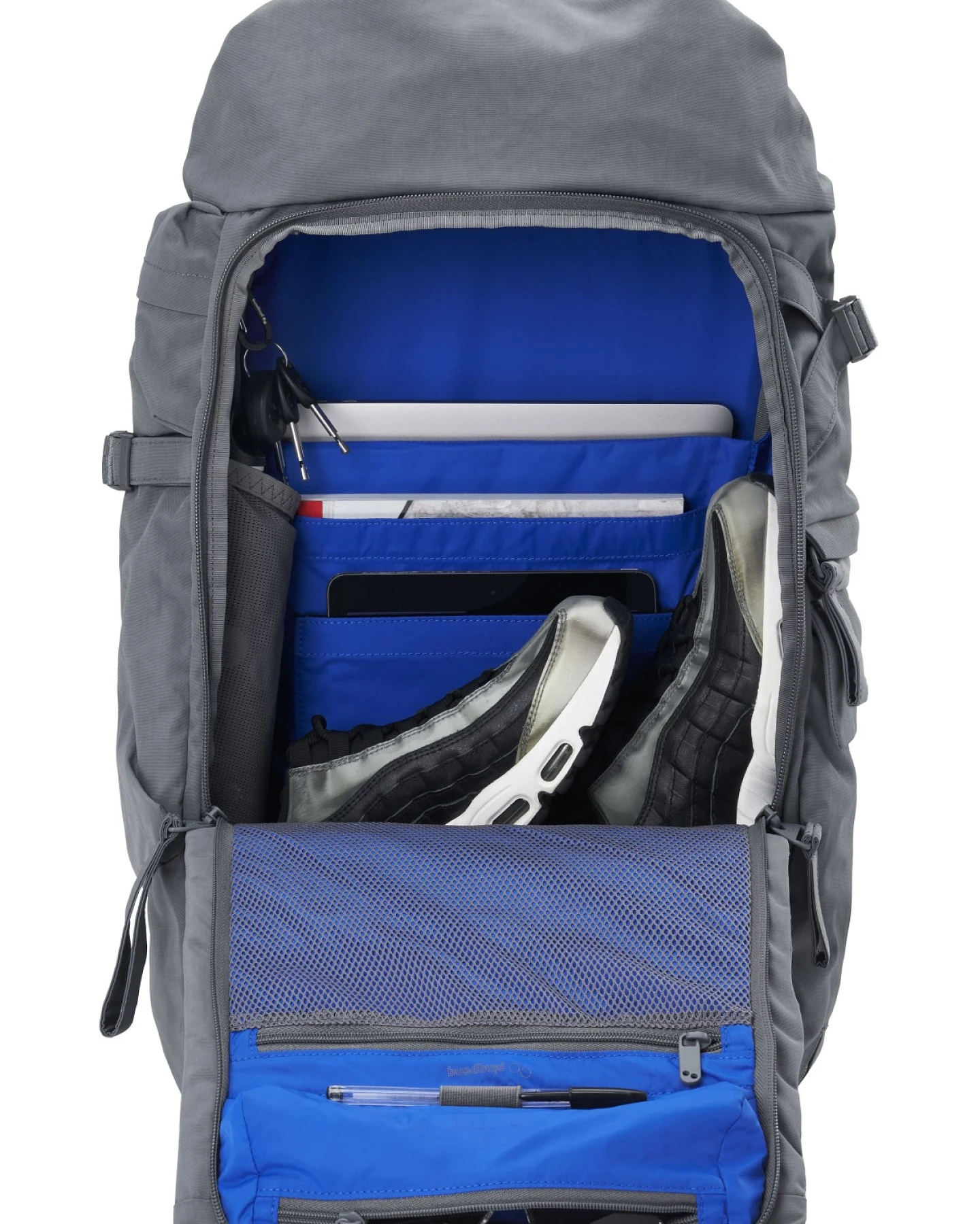 Rucksack Blok Large Crinkle Schwarz – Ansicht 3
