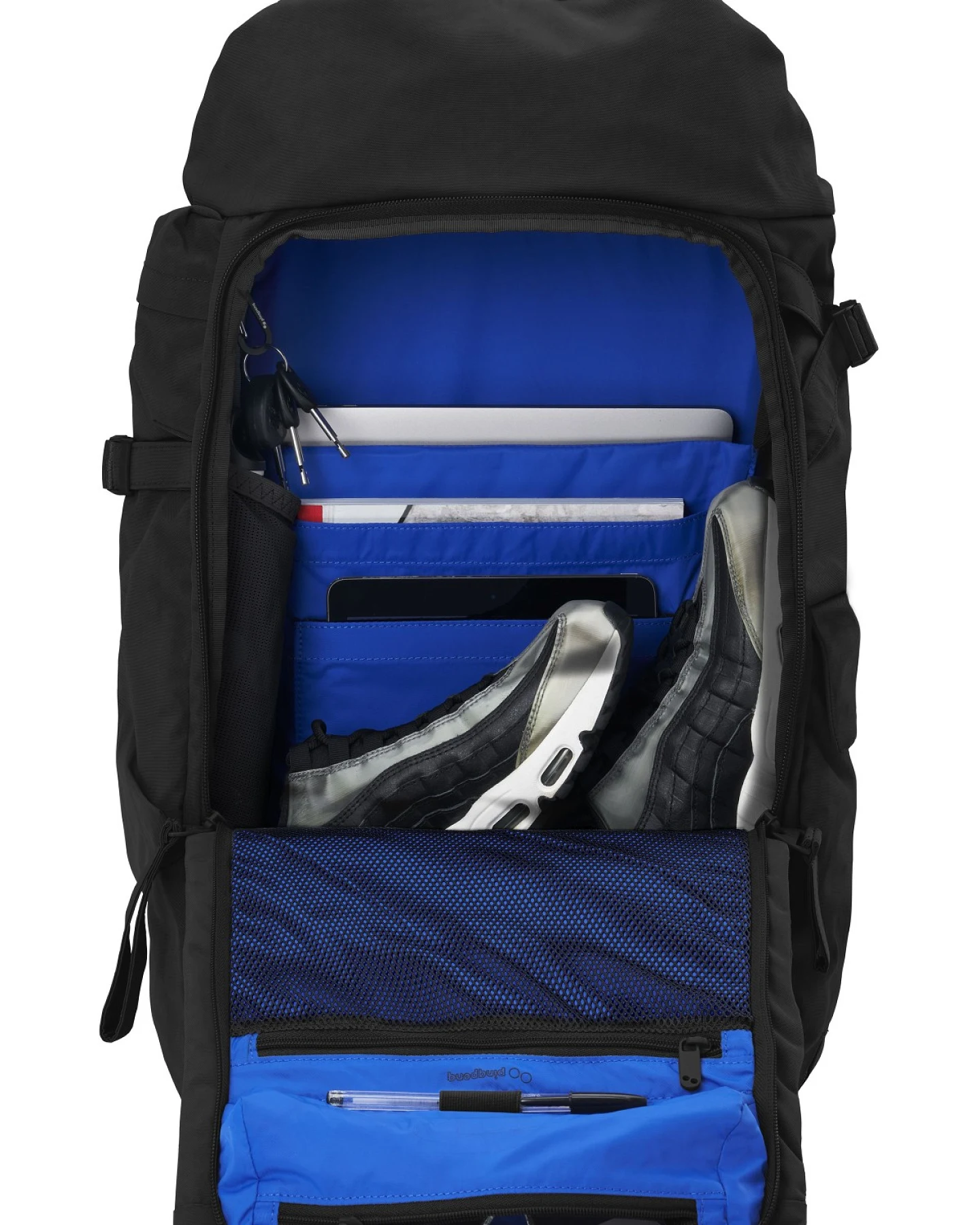 Rucksack Blok Large Crinkle Schwarz – Ansicht 2