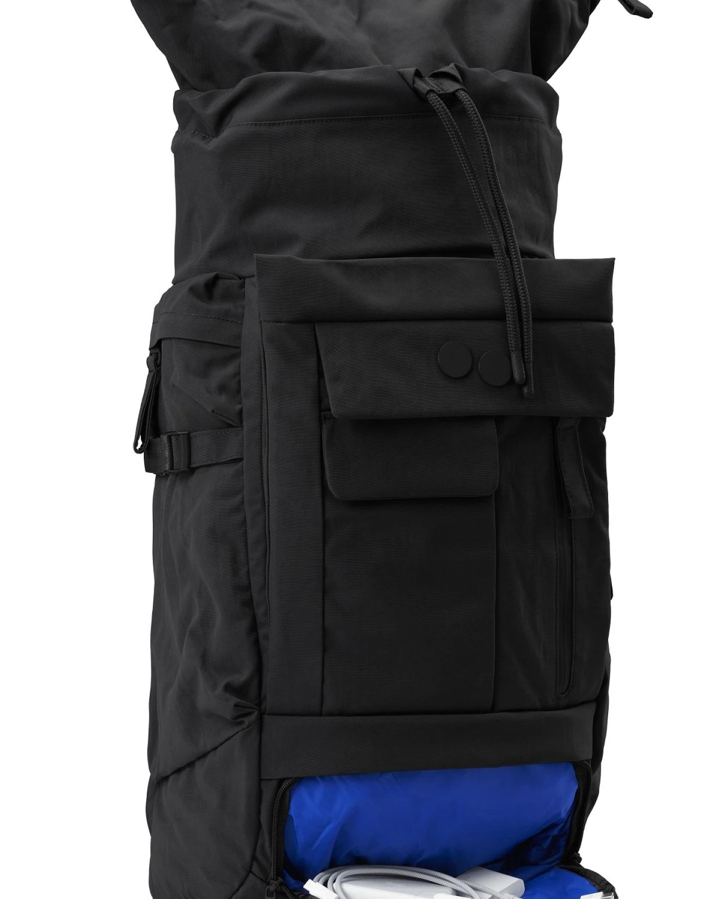 Rucksack Blok Large Crinkle Schwarz – Ansicht 5