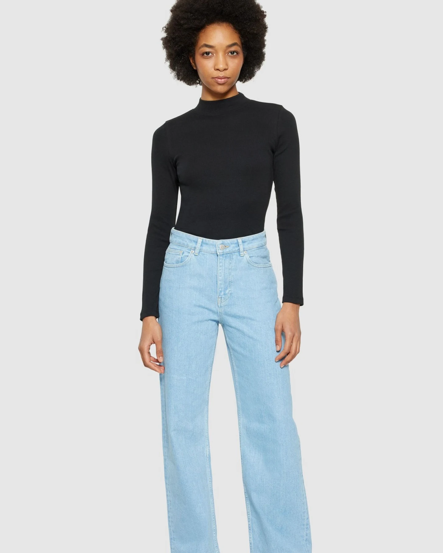 Longsleeve Rib High Neck Rib – Ansicht 3