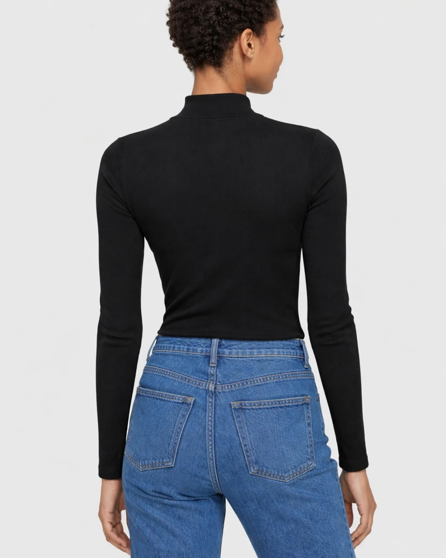 Longsleeve Rib High Neck Rib – Ansicht 6