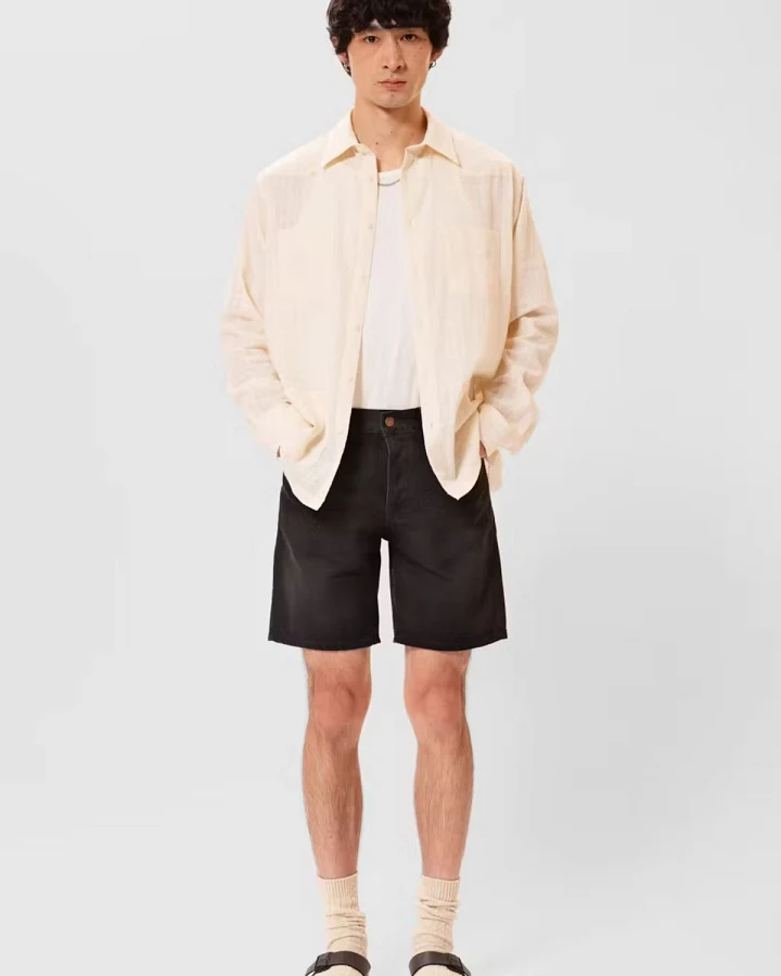 Jeansshorts Seth Aged Black