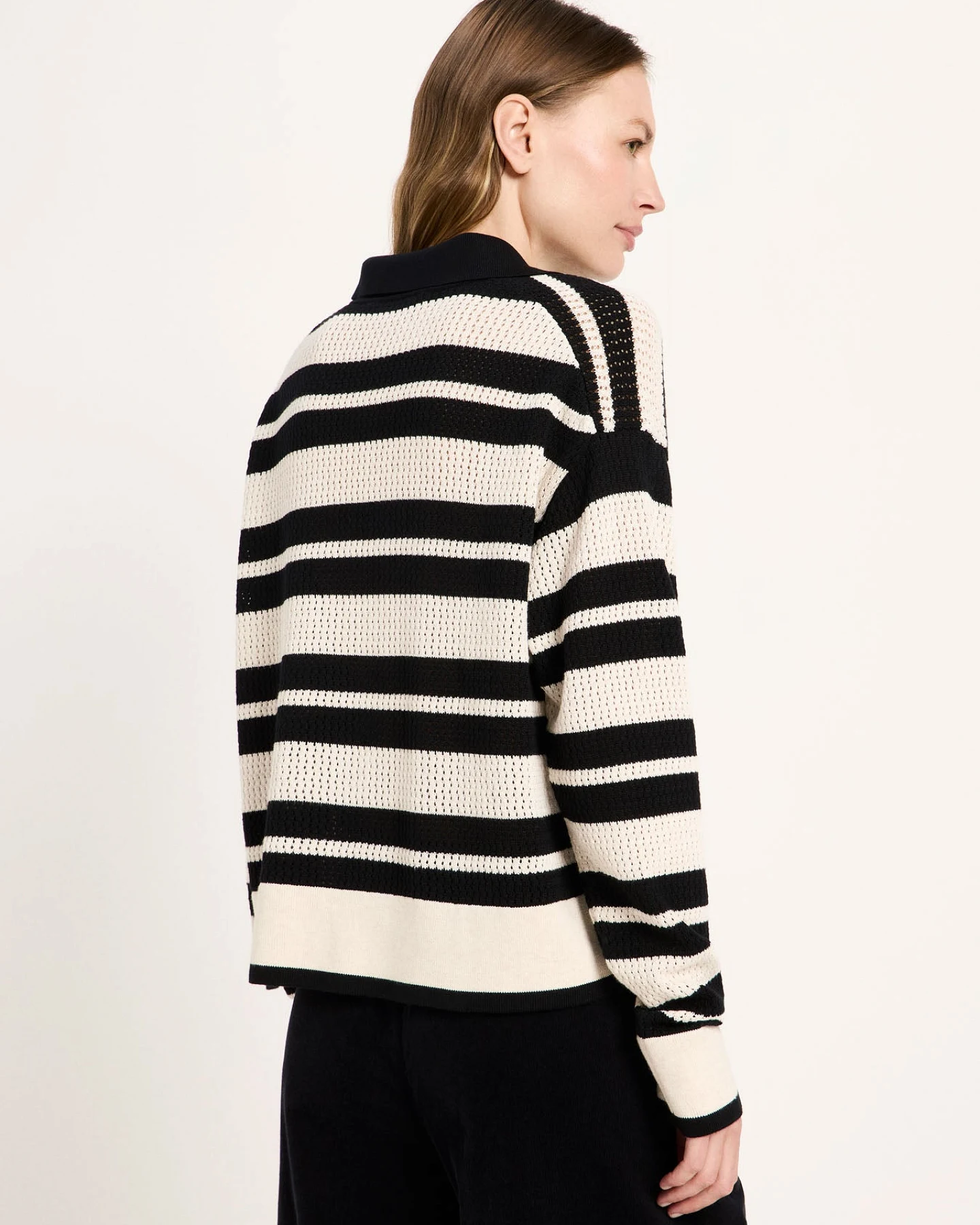 Pullover mit Polo-Kragen (GOTS) – Ansicht 4